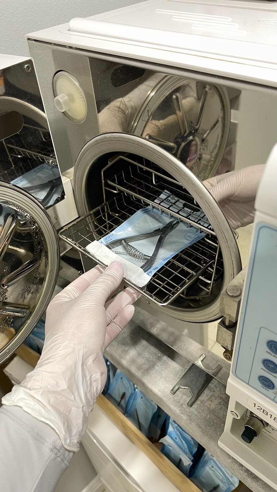 Autoclave sterilization equipment at KOVA Nails & Beauty