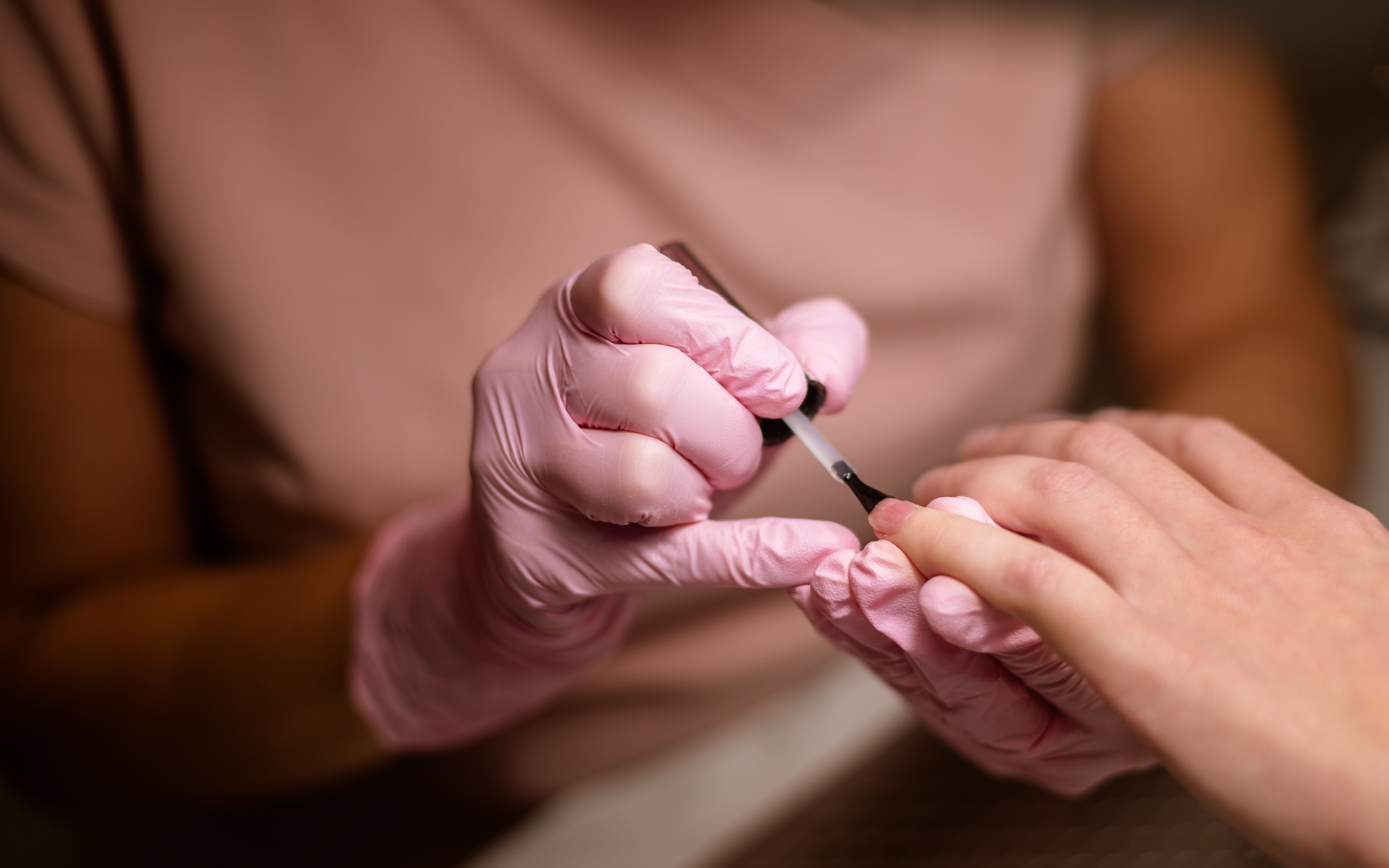 Signature gel application at KOVA Nails & Beauty