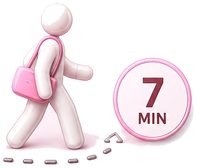 7 minute walk to St Leonards Station