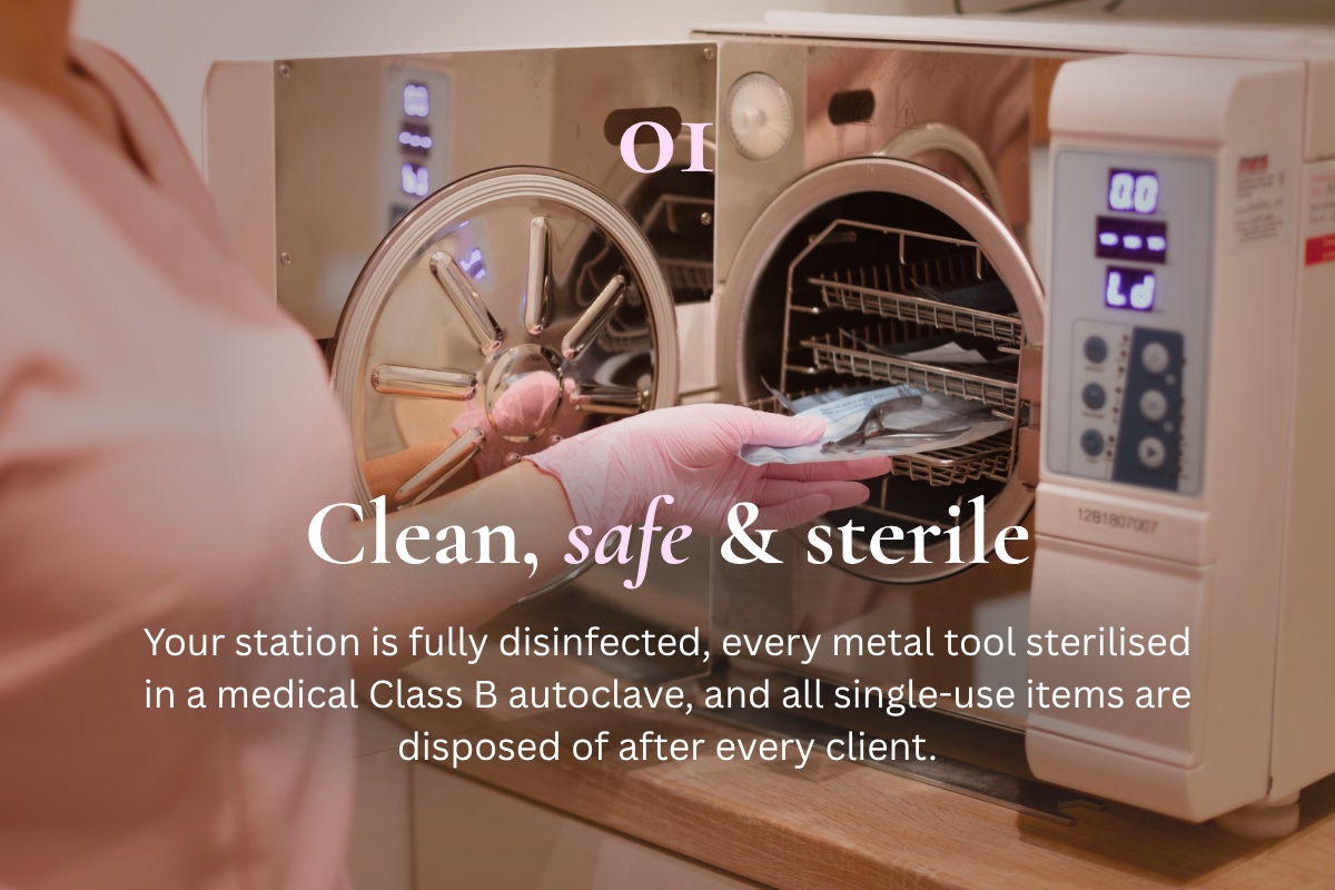 Clean, safe & sterile
